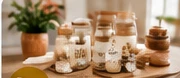 Handmade products on display